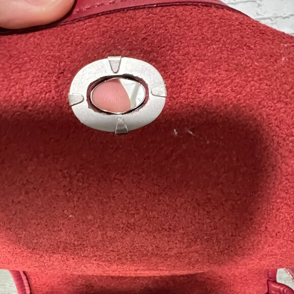 Vintage Authentic Coach Legacy Companion Red Cross Body Purse 9076 - Picture 7 of 9